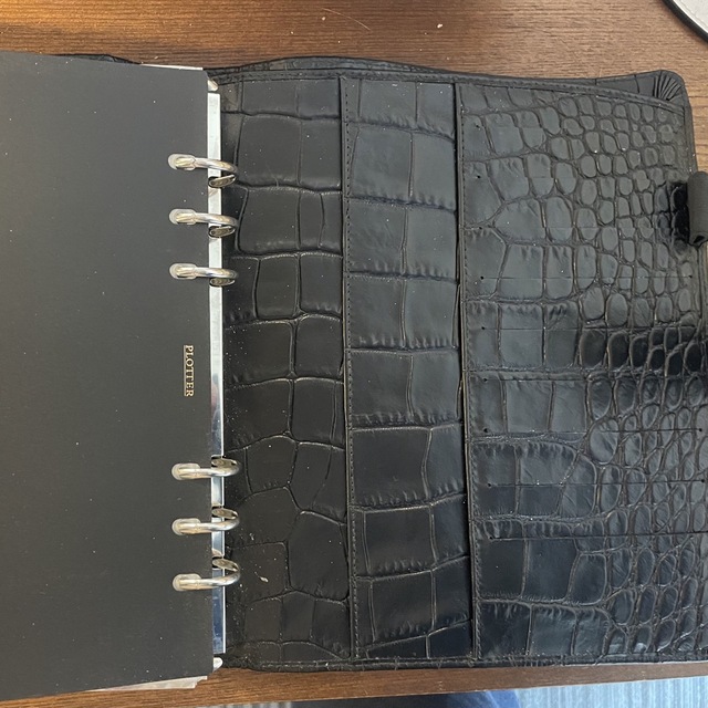 Filofax(ファイロファックス)の【半年間、自宅にて大切に使用】Filofax Classic Croc A5 メンズのファッション小物(手帳)の商品写真