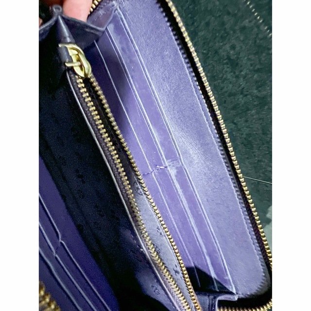 Tory Burch(トリーバーチ)の美品▶︎トリーバーチ　TORYBURCH　パープル　長財布　ロゴエンブレム レディースのファッション小物(財布)の商品写真