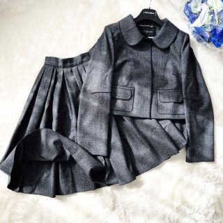 ORIHICA - 03【極美品】オリヒカ ライム スカートスーツ 5 黒 SS ☆未