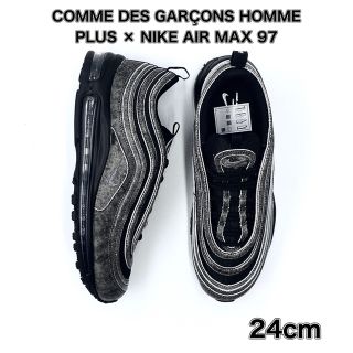 コムデギャルソンオムプリュス(COMME des GARCONS HOMME PLUS)の24cm コムデギャルソン ナイキ エアマックス 97 ブラック NIKE(スニーカー)