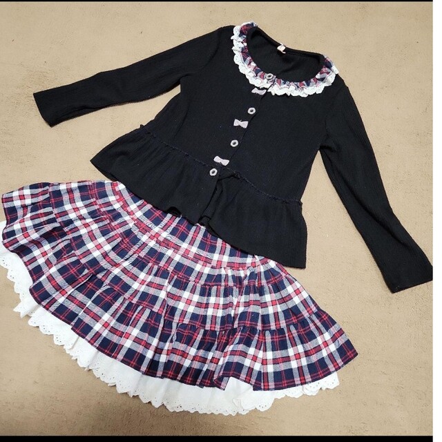 めぐ様　セットアップ120 キッズ/ベビー/マタニティのキッズ服女の子用(90cm~)(ワンピース)の商品写真