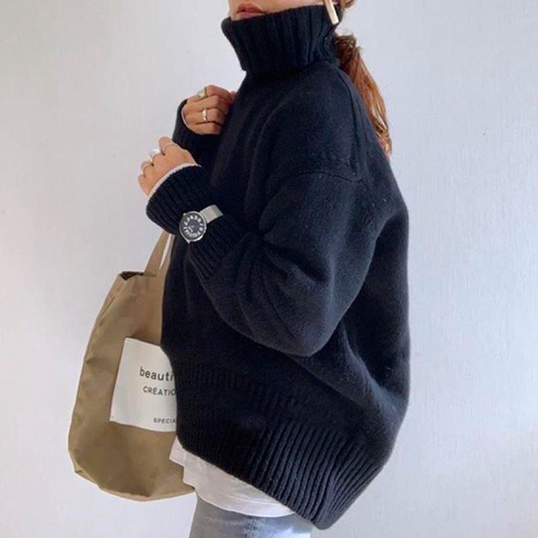 美品❣️ギャルリーヴィー ファインウール タートルネックプルオーバー