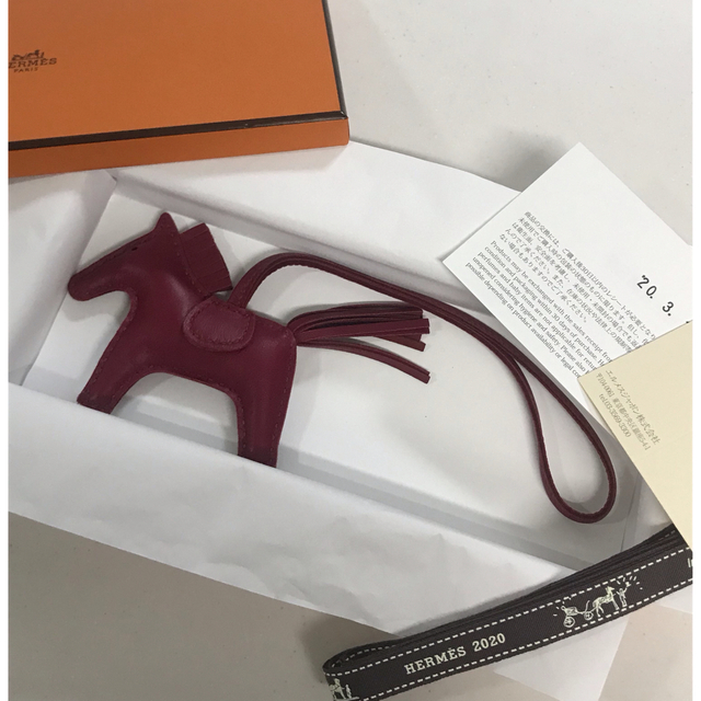 最旬ダウン Hermes エルメス ロデオチャームPM❤️ルビー❤️美品