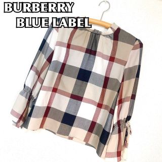 バーバリーブルーレーベル(BURBERRY BLUE LABEL)の113★ バーバリー ブルーレーベル  ブラウス　チェック　38サイズ(シャツ/ブラウス(長袖/七分))