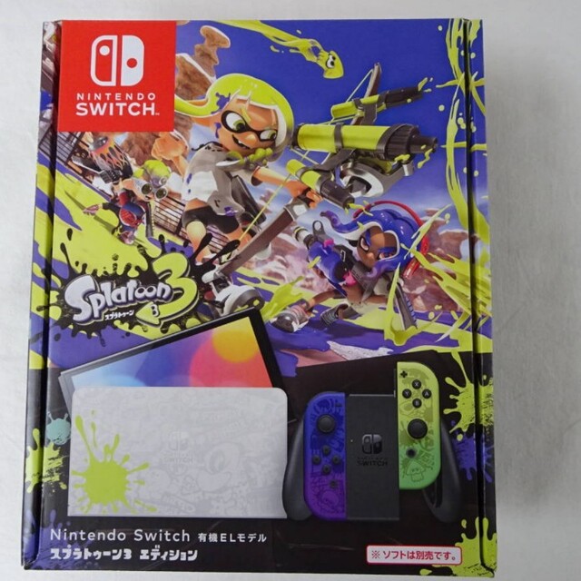 Nintendo Switch(ニンテンドースイッチ)のNintendo Switch(有機ELモデル) スプラトゥーン3エディション エンタメ/ホビーのゲームソフト/ゲーム機本体(家庭用ゲーム機本体)の商品写真