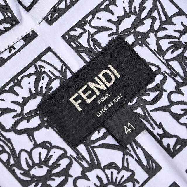 FENDI × ジョシュア・ヴィーダス プリント コットン 半袖 シャツ