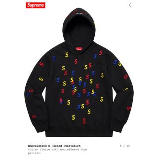 Supreme - 【即完売モデル】Supreme Sロゴ 満載 刺繍ロゴ パーカー ...