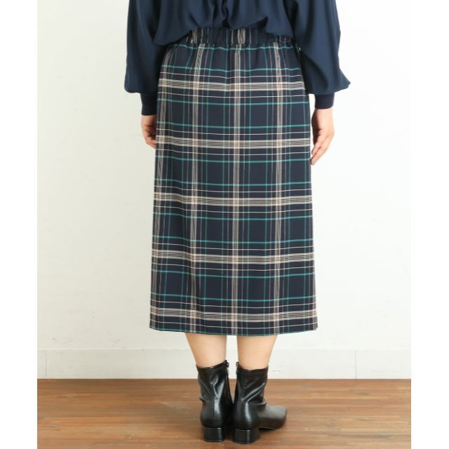 eur3(エウルキューブ)の値下げ 大きい☆eur3エウルキューブ☆ラップ風スカート 15号 試着のみ レディースのスカート(ロングスカート)の商品写真