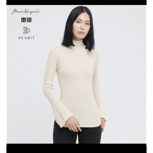 在庫限り ハイネックニット(ホワイト/白色系)の通販 UNIQLO 2024年 在庫限り ハイネックニット(ホワイト/白色系)の通販 UNIQLO 2024年