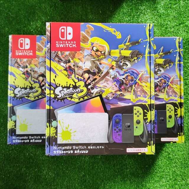 【新品未開封】NintendoSwitch有機EL スプラトゥーン3モデル3台セ