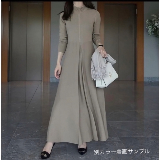 【新品未使用】L'Or ＊Box Pleats Knit Dress