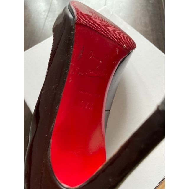 Christian Louboutin(クリスチャンルブタン)のクリスチャンルブタン　ワインレッド　エナメルパンプス Louboutin レディースの靴/シューズ(ハイヒール/パンプス)の商品写真