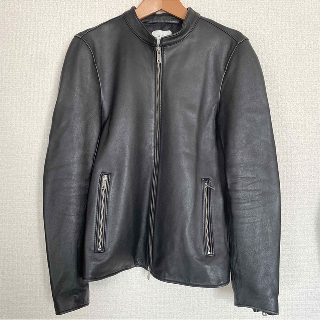 ZARA シングルライダースジャケット XL 黒 エコレザー - ジャケット 