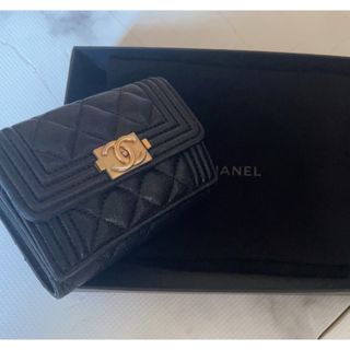 シャネル(CHANEL)のCHANEL ボーイシャネル カーフスキン 財布(財布)