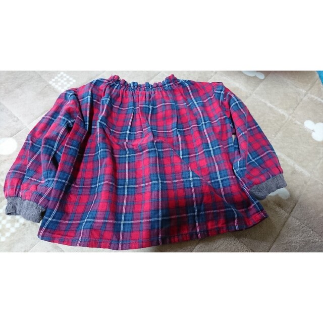 RAG MART(ラグマート)のラグマート/タータンチェックトップス95 キッズ/ベビー/マタニティのキッズ服女の子用(90cm~)(ブラウス)の商品写真