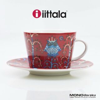 イッタラ(iittala)のiittala/イッタラ　Taika/タイカ　カップ＆ソーサー　レッド(食器)