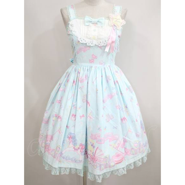 Angelic Pretty DreamベビールームJSK 黒 ひざ丈ワンピース