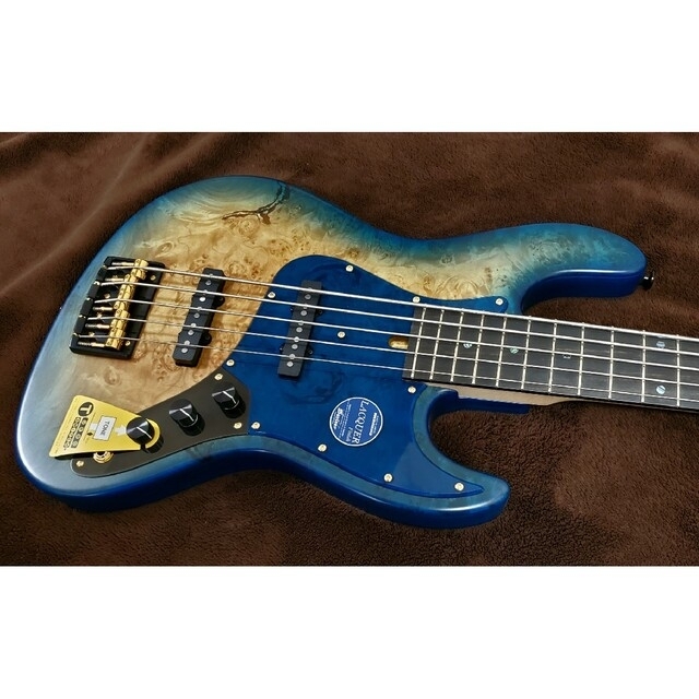正規取扱店】 新品同様 Bacchus WOODLINE DX5 EWC/BM BLU-BS エレキ