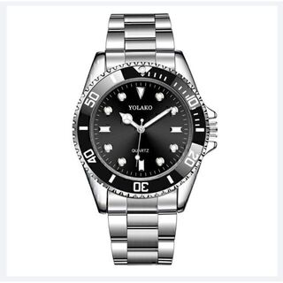 ♦即購入OK♦(❁ᴗ͈ˬᴗ͈)ミリターリービジネス腕時計ブラック黒/30m防水(腕時計(アナログ))