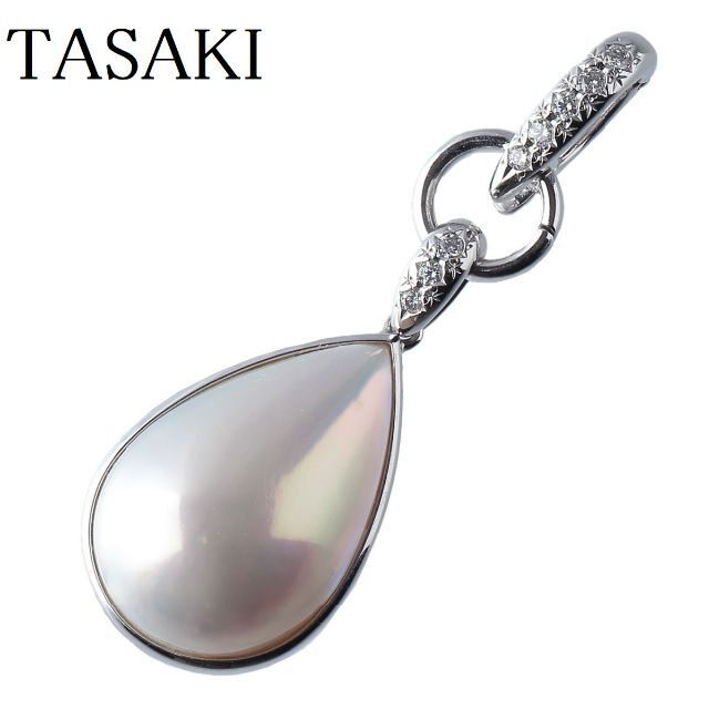 TASAKI - タサキ マベパール ダイヤ ペンダント ダイヤ0.09ct 【10183】
