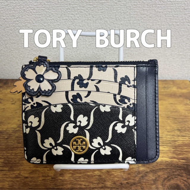 【極美品タグ付】TORY BURCH ロビンソン プリント マルチカードケース前面5背面5中央1