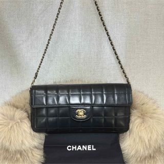 極美品!CHANEL チョコバー マトラッセ★チェーンクラッチ ショルダーバッグ