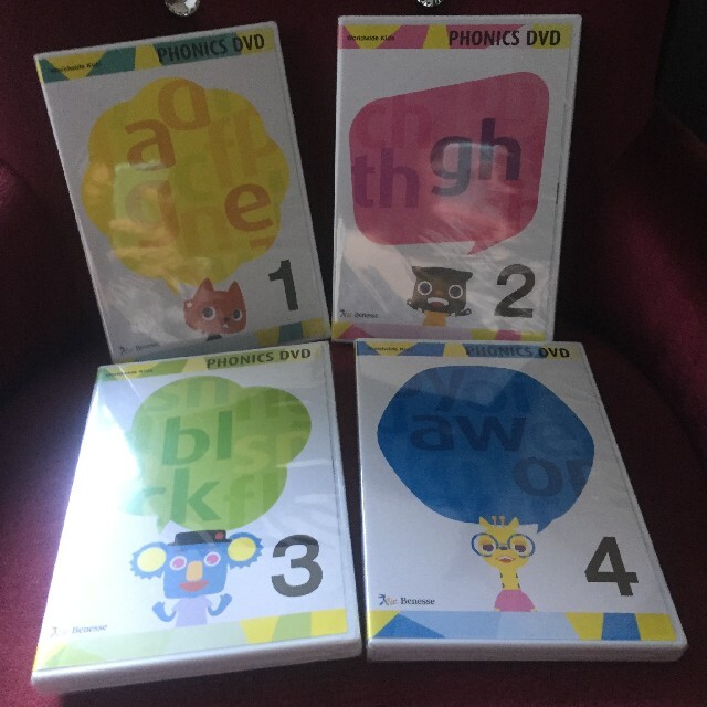 ミライコイ】 ワールドワイドキッズのフォニックスDVD1〜4の通販 by 月