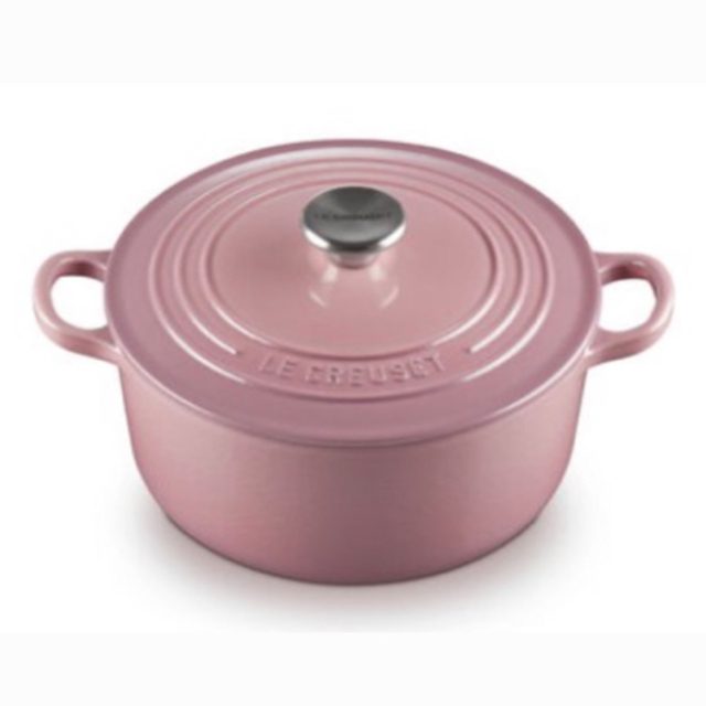 LE CREUSET - ♡ルクルーゼ ココットロンド モーヴピンク 18cm 両手鍋