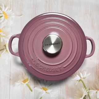 LE CREUSET - ♡ルクルーゼ ココットロンド モーヴピンク 18cm 両手鍋