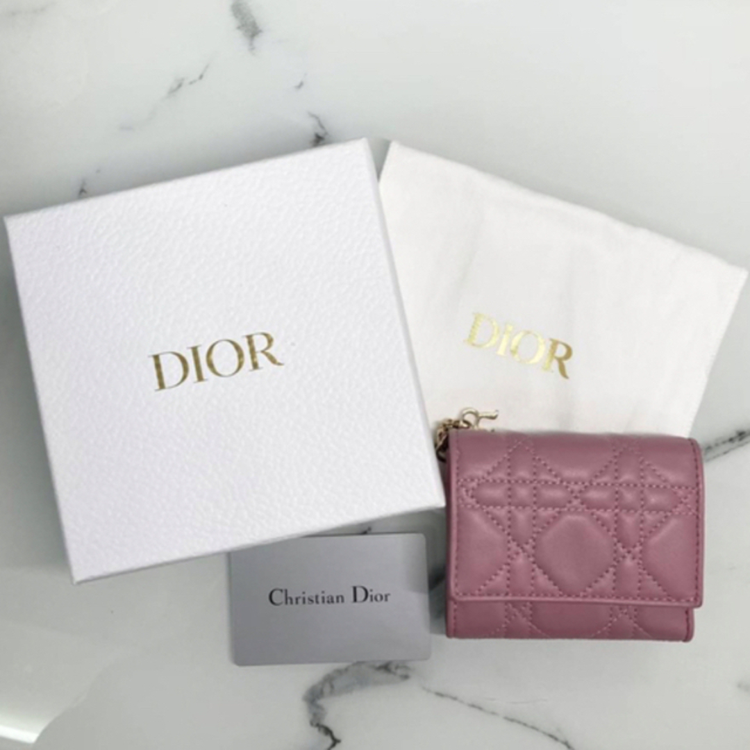 Dior ディオール 美品 コンパクトウォレット 三つ折り財布 日本限定-