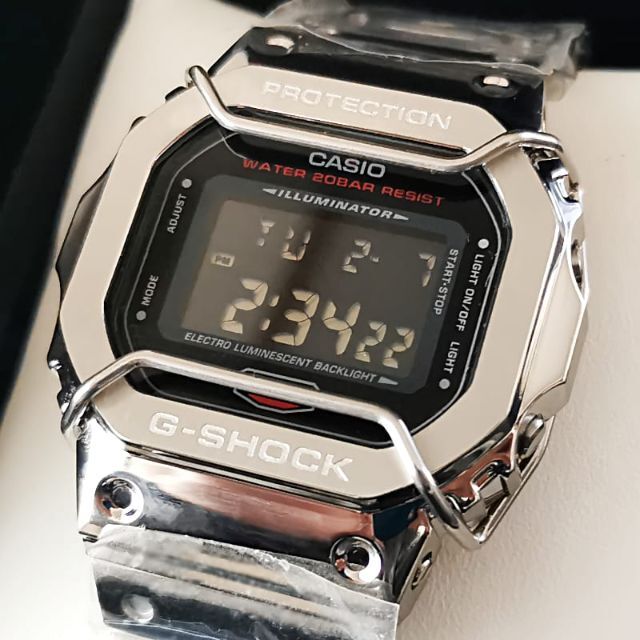 G-SHOCK DW-5600HR フルメタルカスタム + ショックバンパー