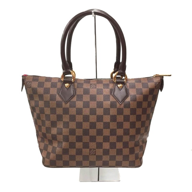 △△LOUIS VUITTON ルイヴィトン ダミエ サレヤ PM ハンドバッグ  N51183 ブラウン