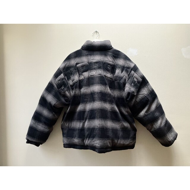 supreme Flannel Reversible Puffer Jacket