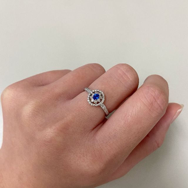 新品 アウイナイト ダイヤ リング 0.09ct Pt950 ores.bg