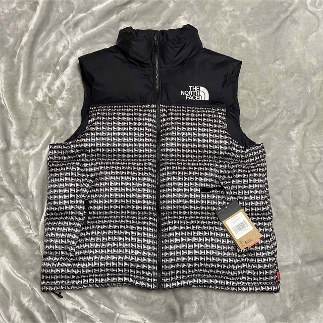 Supreme North Studded Nuptse Vest ヌプシ L