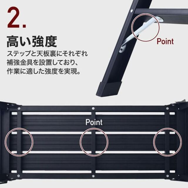 脚立 アルミ 脚立足場 折りたたみ 便利 踏み台 洗車台 洗車用脚立 1351 自動車/バイクの自動車(洗車・リペア用品)の商品写真