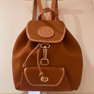 ランセル(LANCEL)のランセル Lancel レザー キャンパス地 ミニリュック(リュック/バックパック)