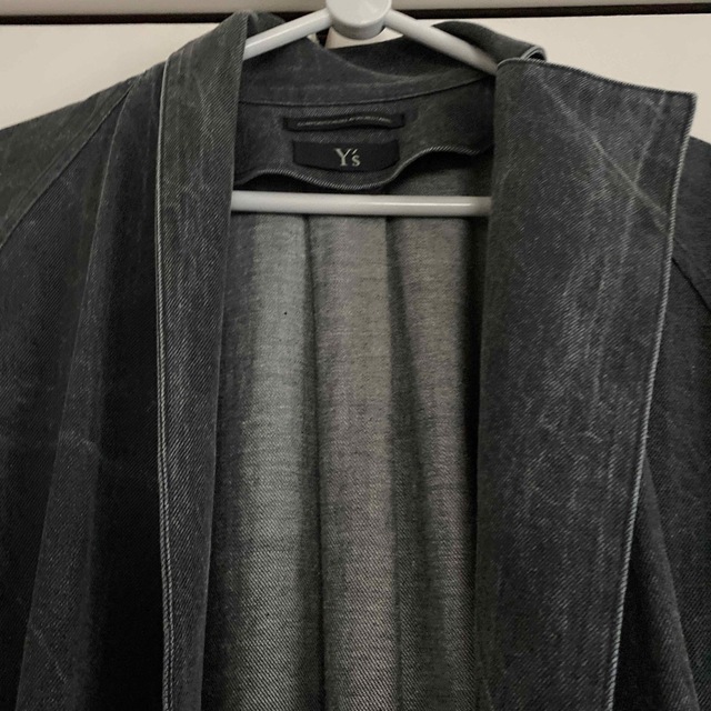 Y's(ワイズ)のワイズ　y's ヨウジヤマモト　2019SS  ロングコート　グレーデニム風 レディースのジャケット/アウター(ロングコート)の商品写真
