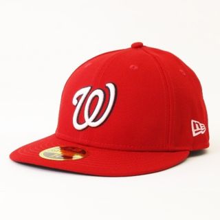 ニューエラー(NEW ERA)のニューエラ 59FIFTY LP MLB ナショナルズ キャップ 赤 7 1/8(その他)