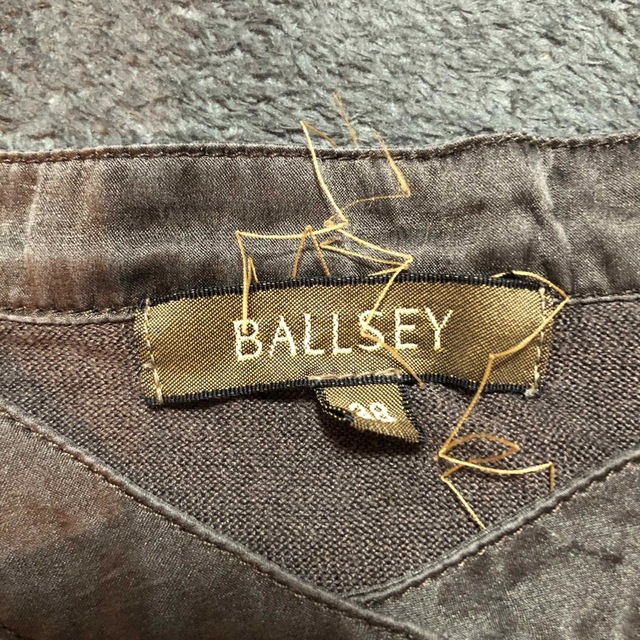 Ballsey(ボールジィ)の茶色　半袖　シルク　ティシャツ メンズのトップス(Tシャツ/カットソー(半袖/袖なし))の商品写真