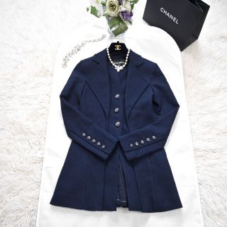 ★CHANEL★極美品★ツイード★CC★アンサンブル★ロングジャケット★コート
