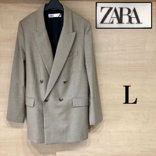 ザラ(ZARA)のZARA ザラ　テーラードジャケット　ベージュ　羊毛(テーラードジャケット)