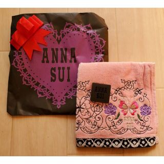 アナスイ(ANNA SUI)のアナスイ　ハンカチ　ピンク　蝶々(ハンカチ)