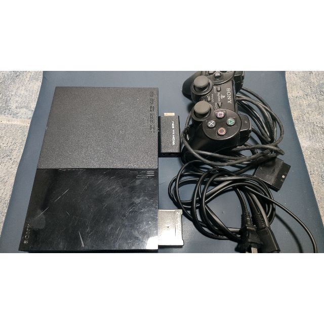 PlayStation2 SCPH-90000 PS2本体 HDMI変換器付きプレステ