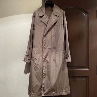 【美品】Bottega Veneta ナイロンシルクトレンチコート 46