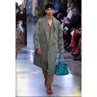 【美品】Bottega Veneta ナイロンシルクトレンチコート 46