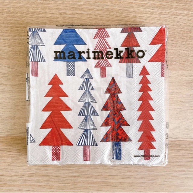 marimekko(マリメッコ)の33×33 マリメッコ ペーパーナプキン kuusikosa クーシコッサ 赤 インテリア/住まい/日用品のキッチン/食器(テーブル用品)の商品写真