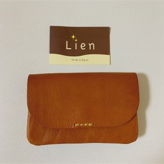 Lien リアン　赤茶　レッドブラウン　カードケース　小物(小物入れ)