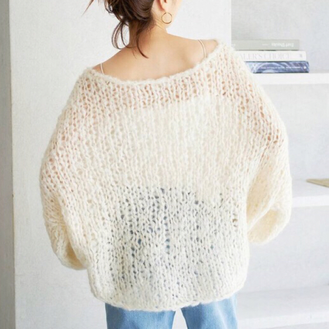 高品質 新品未使用♡Plage HANDKNIT ジャンボタムニット ナチュラル