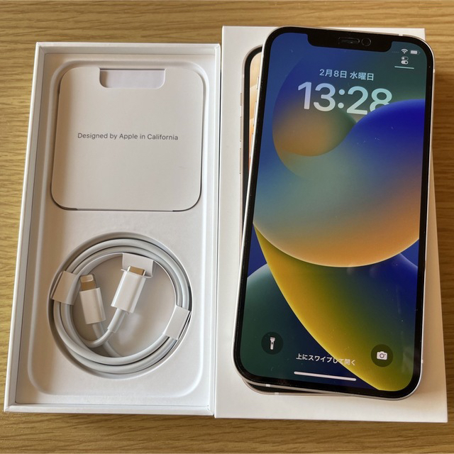 iPhone12 128GB ホワイト SIMフリー 美品 バッテリー100% iPhone12 128GB ホワイト SIMフリー 美品 バッテリー100%
